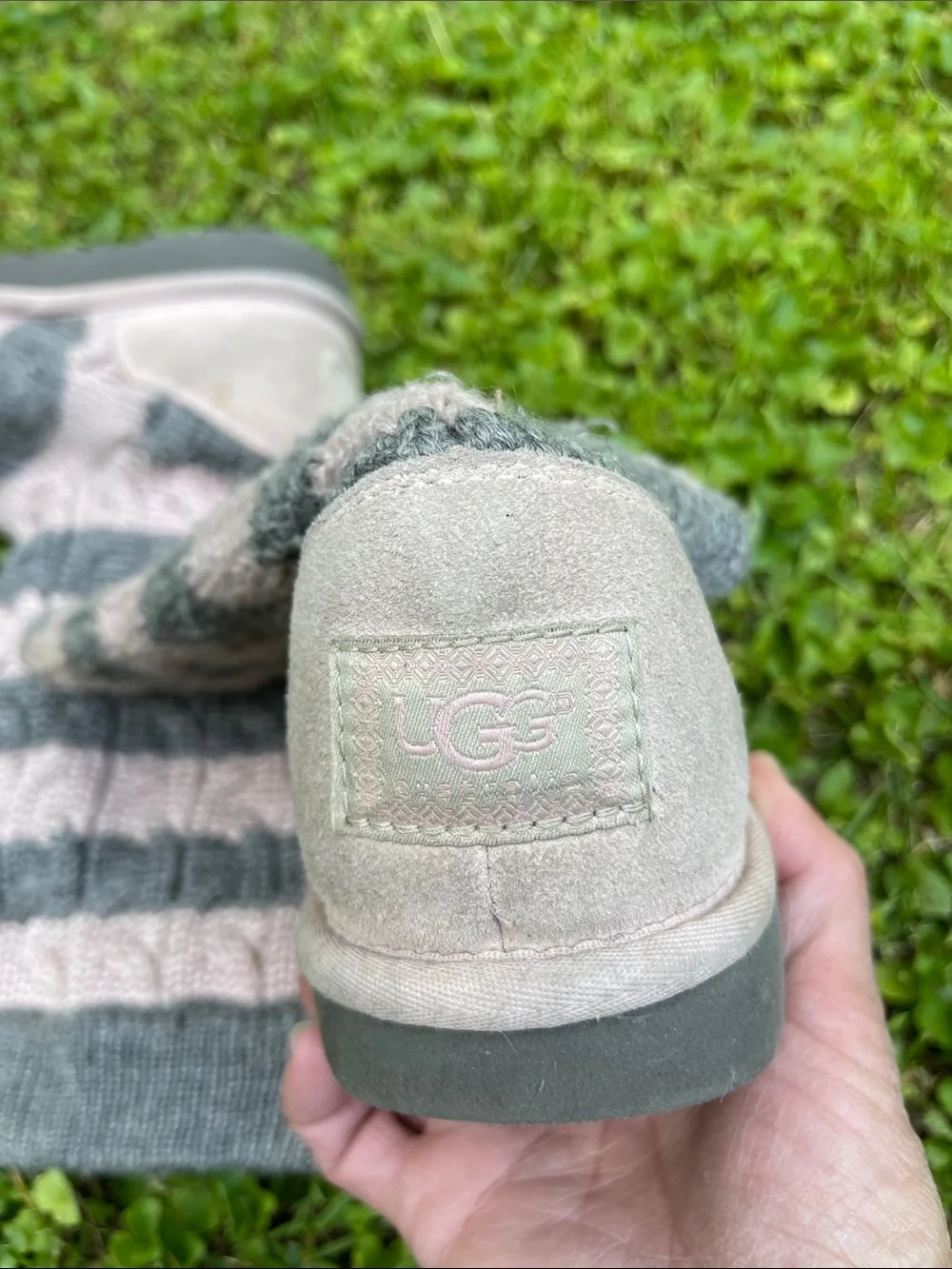 Ugg Boots Knit : Striped : Sweater Slouchy Uggs